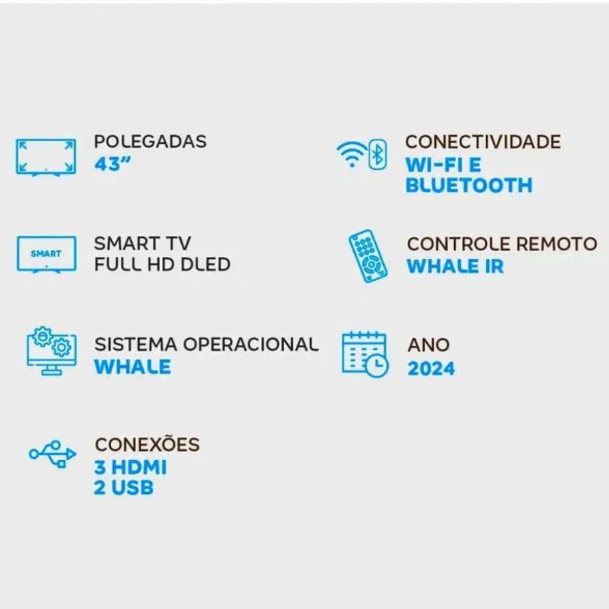 Smart TV EFL 43" Full HD DLED Android Bivolt - Imagem 6