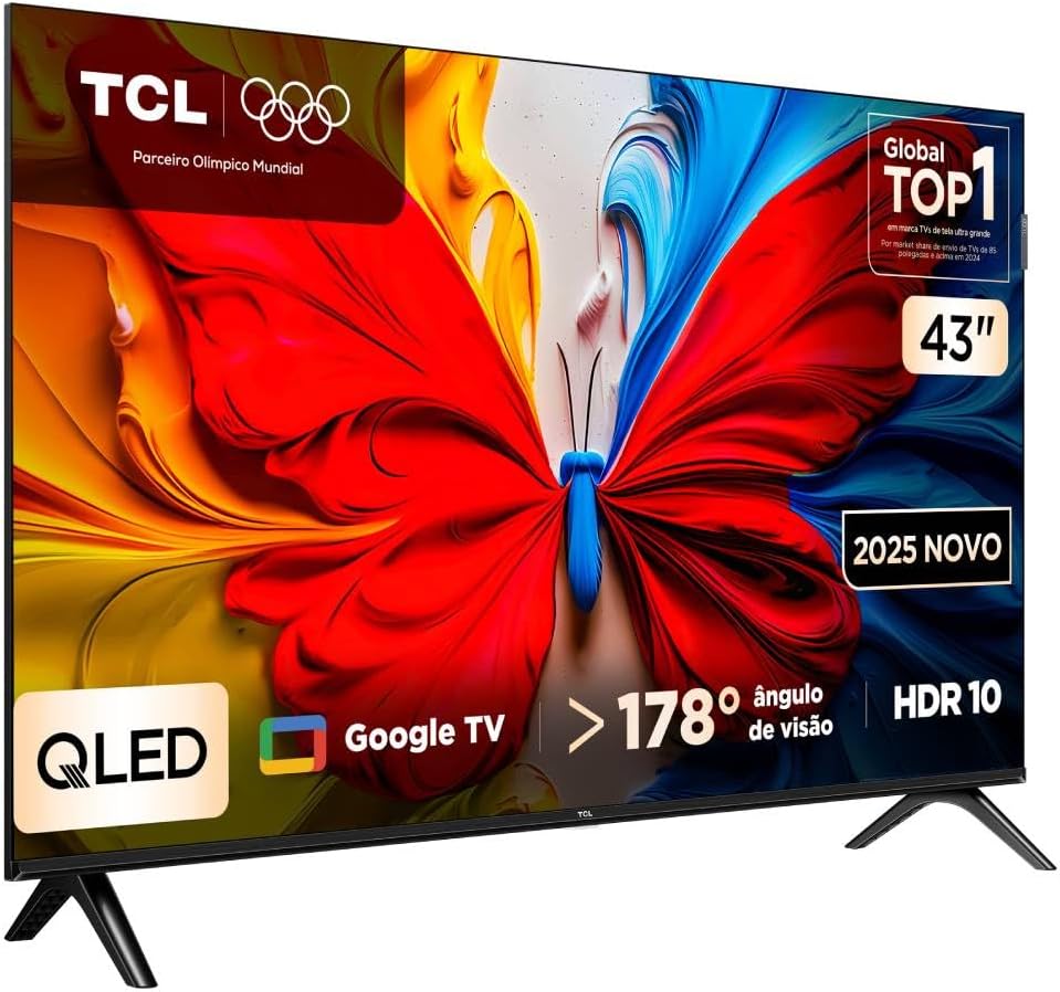 Smart TV TCL 43" QLED HD Google TV 43S5K - Imagem 2