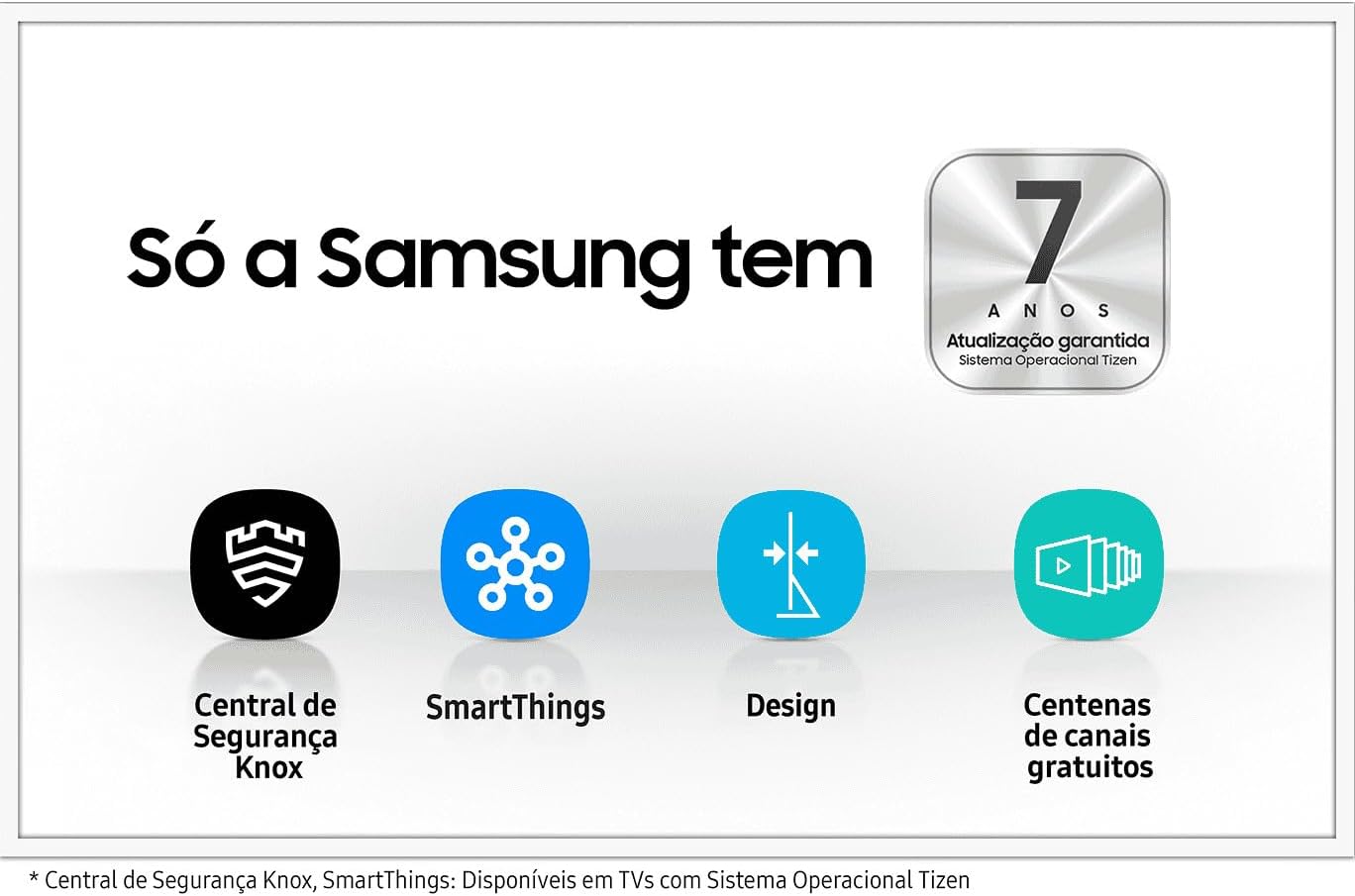 Smart TV Samsung 32" HD Tizen HDR Wi-Fi HDMI Bivolt Preta - Imagem 7
