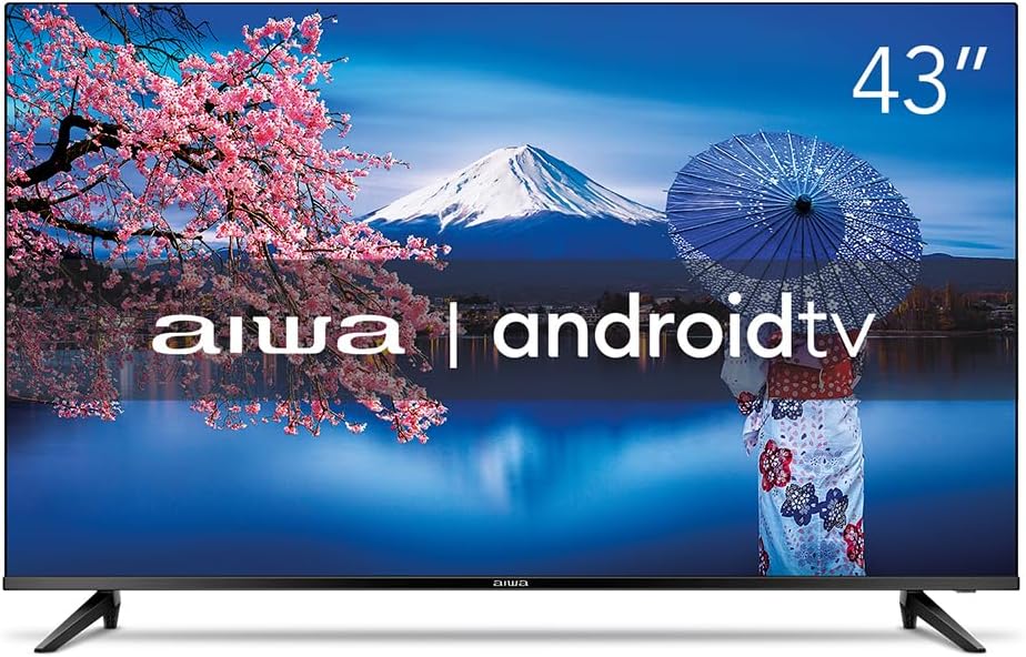Smart TV 43 AIWA HD Android com tela de alta definição