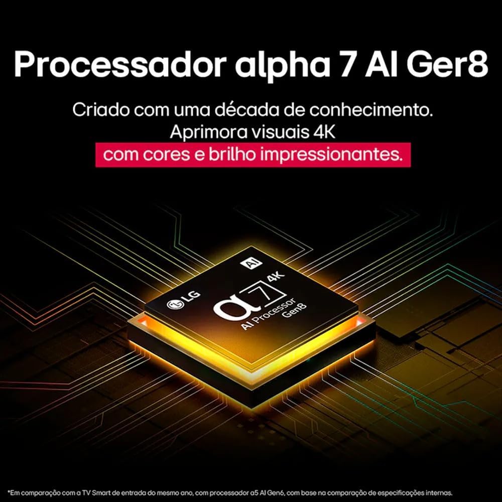 Smart TV 43" LG 43AU801C0SA 4K - Imagem 3
