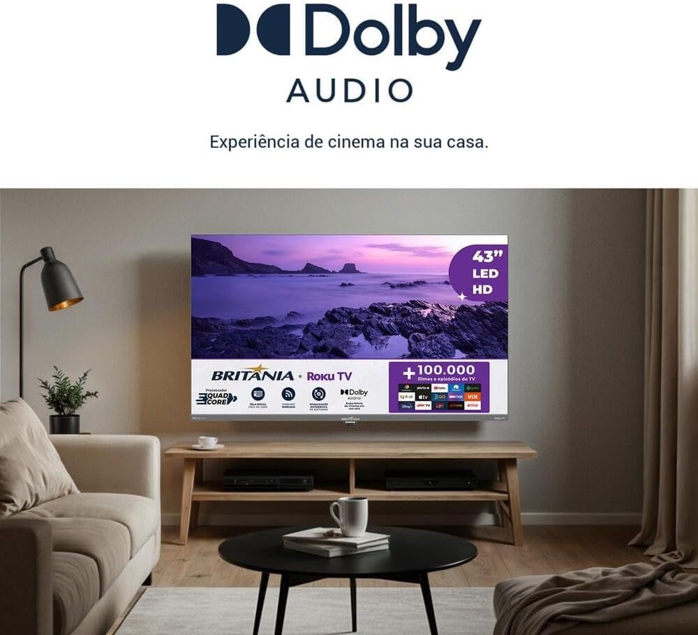 Smart TV 43" Britânia B43KRA Full HD Roku TV - Imagem 8