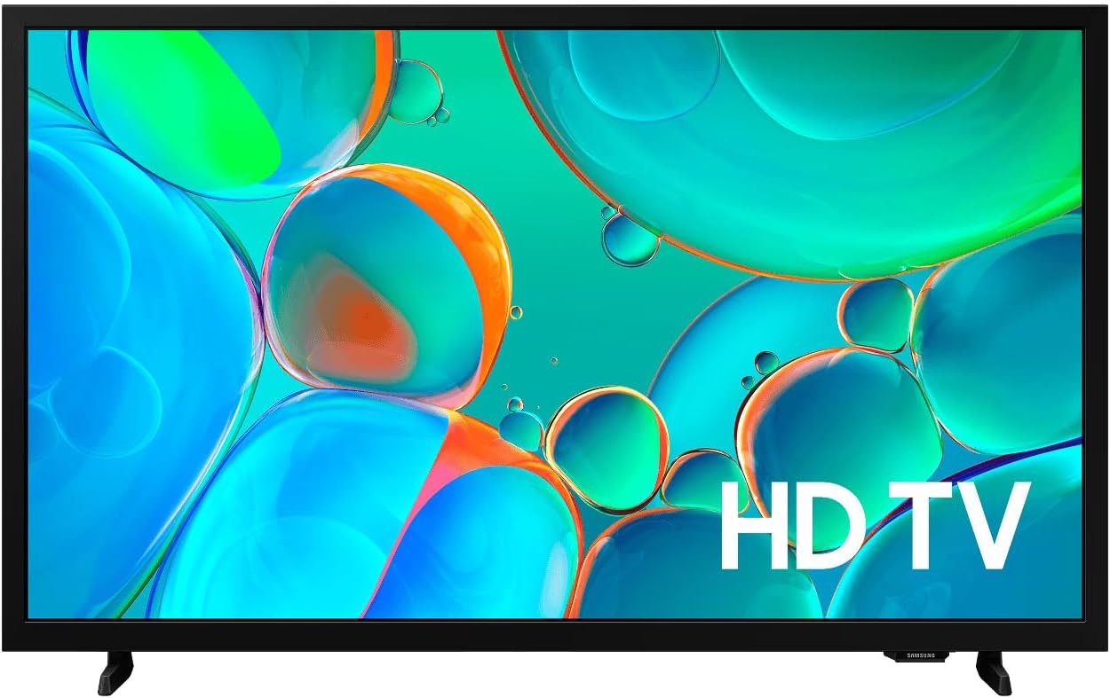 Smart TV Samsung 32" polegadas preta com sistema Tizen em destaque