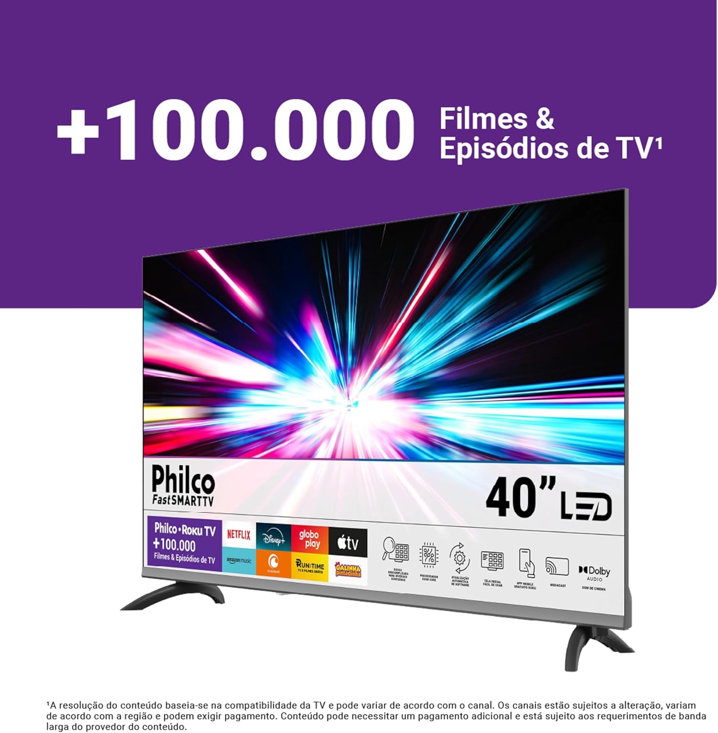 Smart TV 40" Philco Roku TV HDR10 P40CRA - Imagem 8