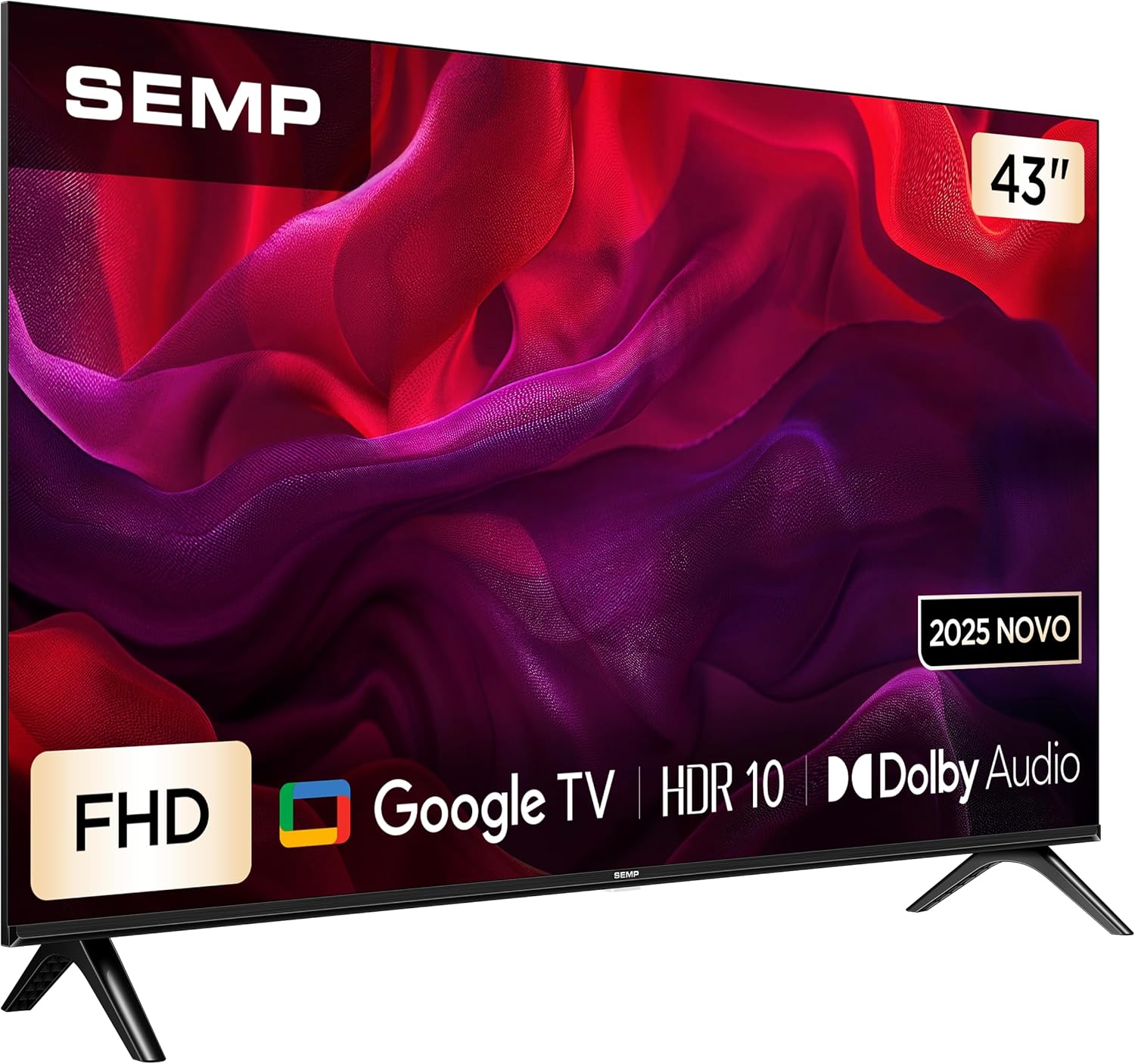 SEMP Smart TV 43" 43S42 FHD Google TV - Imagem 2
