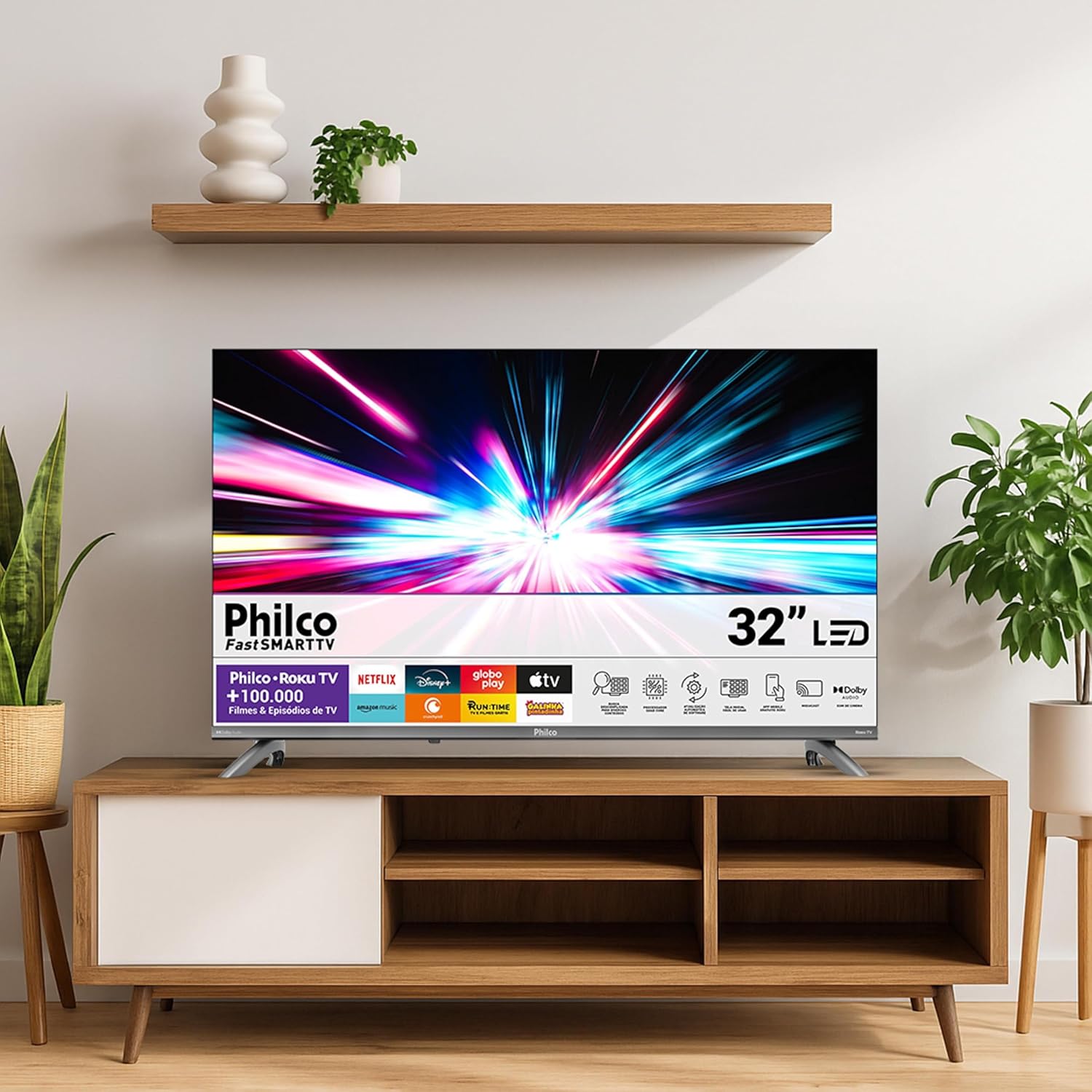 Smart TV 32" Philco Roku TV Dolby Áudio HDR10 P32CRB - Imagem 5