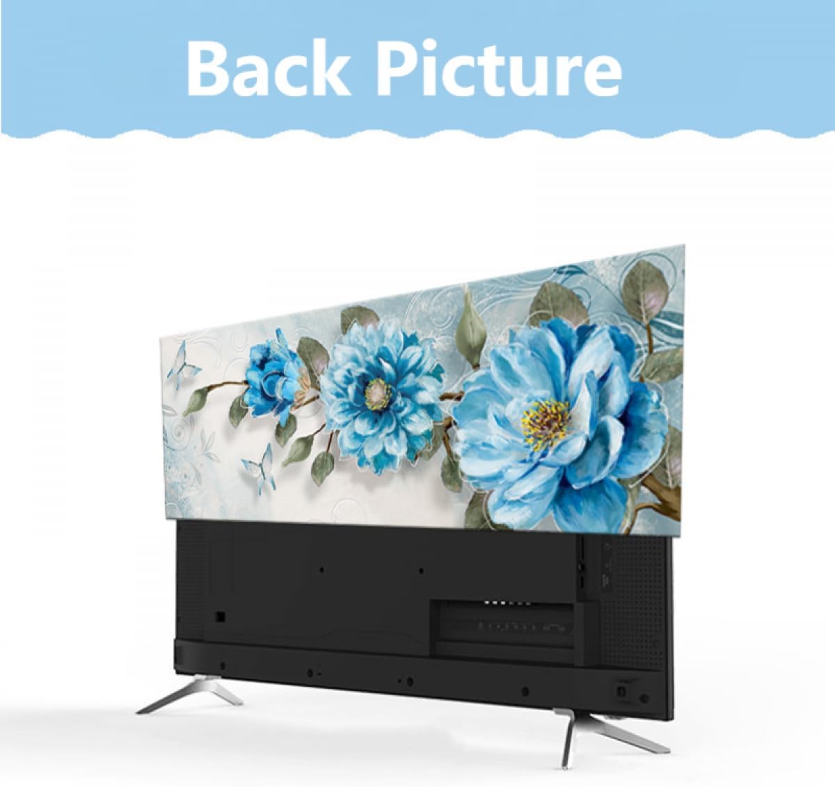 Capa de TV para ambientes internos 32-80 polegadas capa protetora contra poeira TV tela de computador pintura estilo moderno protetor de tela de TV para LCD LED quarto sala de estar decoração - rosa | - Imagem 5