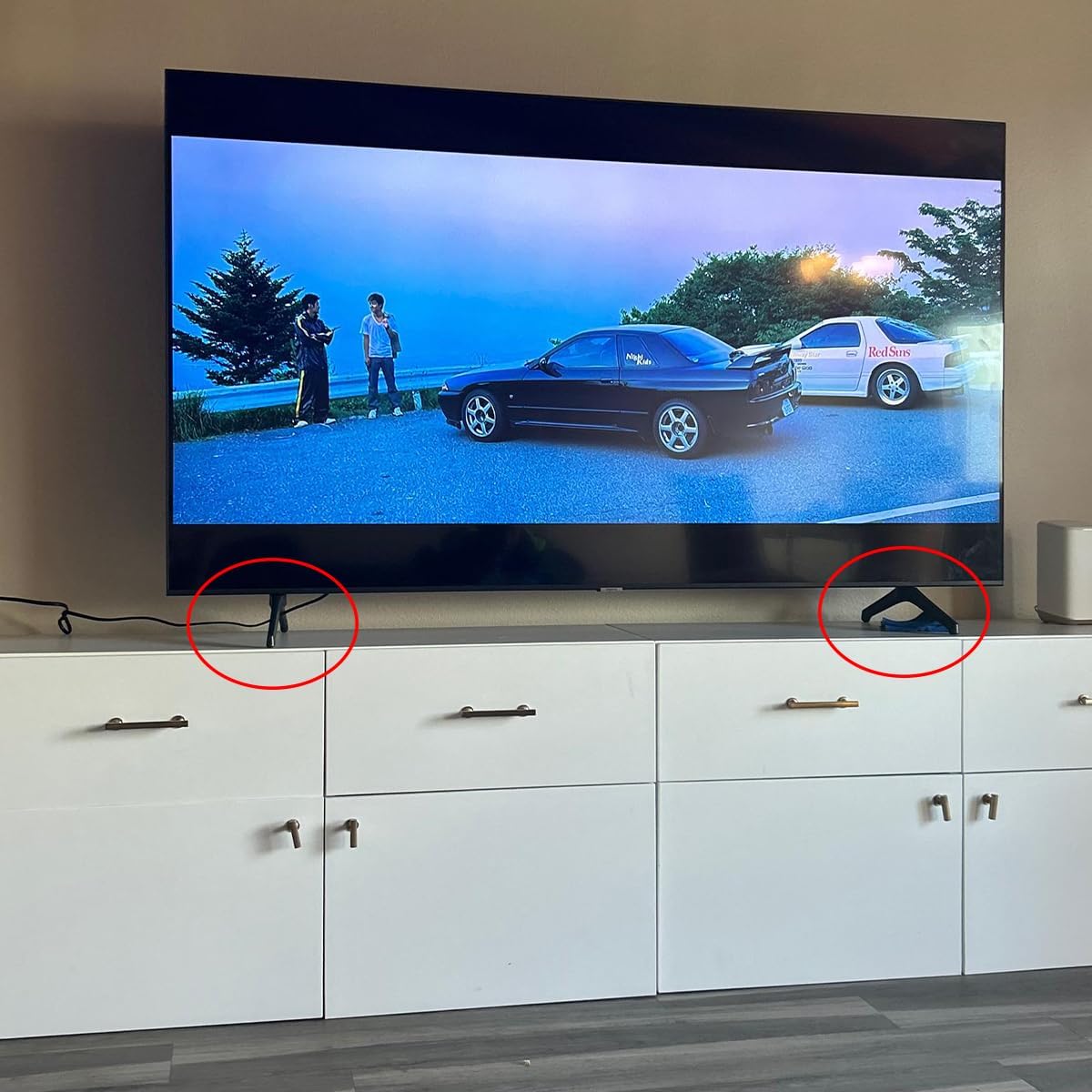 Pernas de TV 43H4030F3 compatíveis com Hisense TV Stand Legs sub para Hisense 43 polegadas Classe FHD RK Smart LED TV 43H4030F3 Base TV Pernas de suporte de TV - Imagem 6